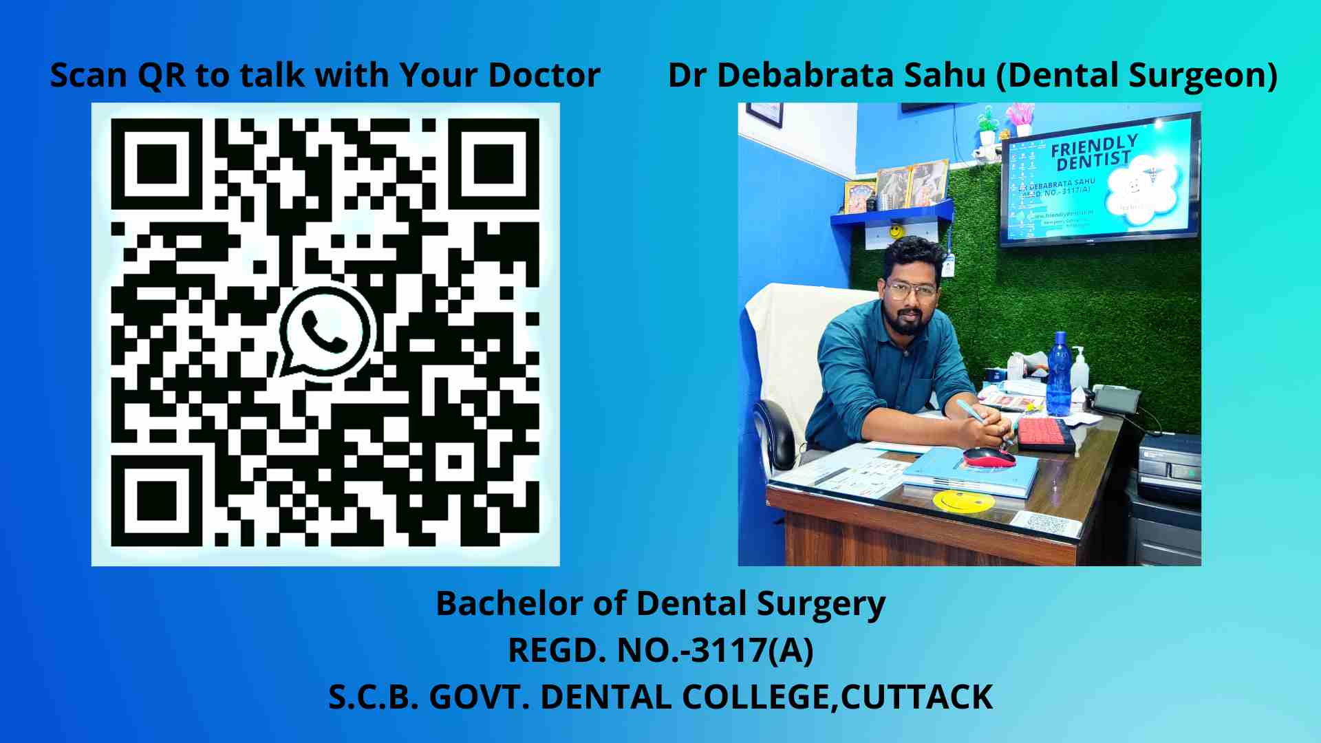 dr debabrata sahu, best dentist in titilagarh odisha